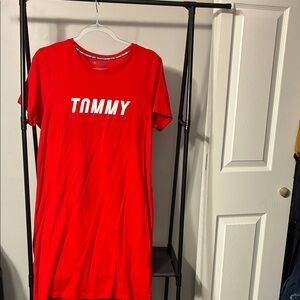 Tommy Hilfiger Bold Red Logo Dress